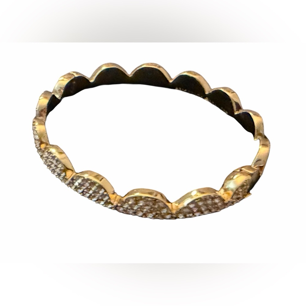 Kate Spade Rhinestone Scallop Hinge Bracelet